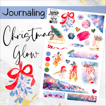 Load image into Gallery viewer, December Christmas Glow JOURNAL sheet - planner stickers          (S-132-9)