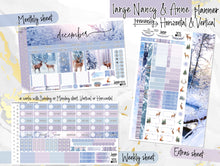 Load image into Gallery viewer, December Winters Dream -for Laurel Denise Planner stickers -Scout/Portrait, Anne/Vertical, Nancy/Horizontal, Rose/Project & Mini (Copy)