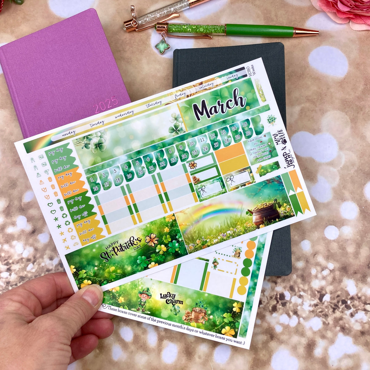 March Lucky Charm monthly - Hobonichi Weeks personal planner – Jump To ...