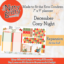 Load image into Gallery viewer, December Cozy Night Christmas - The Nitty Gritty Monthly - Erin Condren Vertical Horizontal