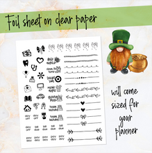 Load image into Gallery viewer, March St Patrick’s Day ’24 FOILED monthly - Hobonichi Cousin A5 personal planner
