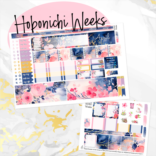 April Spring Blush '24 monthly - Hobonichi Weeks personal planner