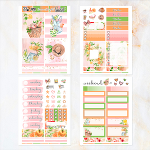 June Spring Bouquet - POCKET Mini Weekly Kit Planner stickers