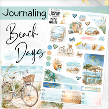 Load image into Gallery viewer, July Beach Days JOURNAL sheet - planner stickers          (S-132-21)