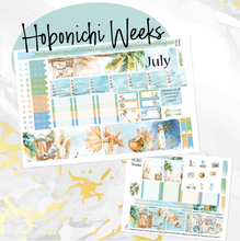 Load image into Gallery viewer, July Beach Days monthly - Hobonichi Weeks personal planner (Copy)