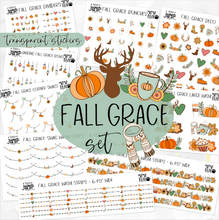 Load image into Gallery viewer, FALL GRACE • Sticker Theme Collection • Washi, Swags, Tabs, Deco (T-203)