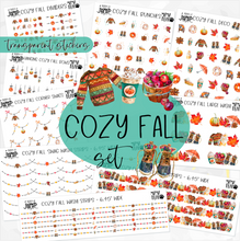Load image into Gallery viewer, COZY FALL • Sticker Theme Collection • Washi, Swags, Tabs, Deco (T-201)