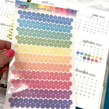 Load image into Gallery viewer, Transparent Dots, Tabs, Banners &amp; Page Flags Planner Stickers    T-102/103/104/105