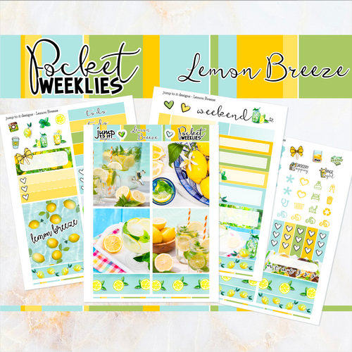 Lemon Breeze - POCKET Mini Weekly Kit Planner stickers
