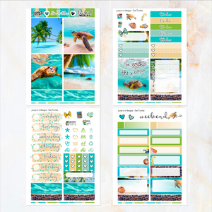 Sea Turtles - POCKET Mini Weekly Kit Planner stickers