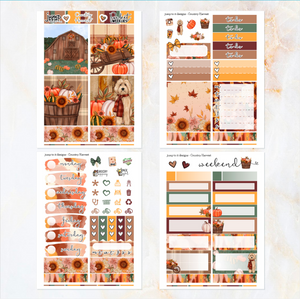 Country Harvest - POCKET Mini Weekly Kit Planner stickers