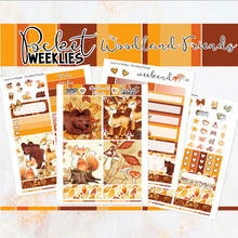 Load image into Gallery viewer, Woodland Friends - POCKET Mini Weekly Kit Planner stickers