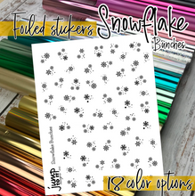 Load image into Gallery viewer, Foil - Bunches SNOWFLAKE icon stickers  (F-107)