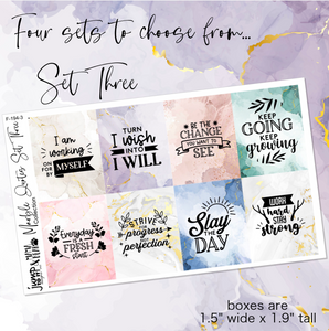 Foil - Quotes Inspirational Marble Collection   (F-194+)