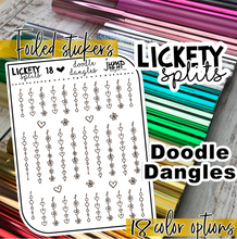 Load image into Gallery viewer, Foil - Lickety Splits - DOODLE DANGLES   (F-163-18)