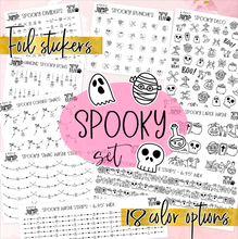 Load image into Gallery viewer, Foil Theme Collection • SPOOKY Halloween • Washi, Swags, Tabs, Deco (F-211)