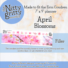 Load image into Gallery viewer, April Blossoms - The Nitty Gritty Monthly - Erin Condren Vertical Horizontal