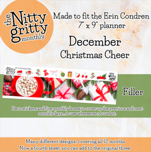 Load image into Gallery viewer, December Christmas Cheer - The Nitty Gritty Monthly - Erin Condren Vertical Horizontal