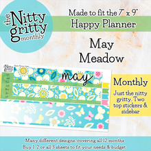 Load image into Gallery viewer, May Meadow - The Nitty Gritty Monthly - Happy Planner Classic
