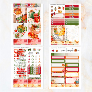 Home for the Holidays - POCKET Mini Weekly Kit Planner stickers