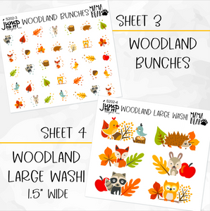 WOODLAND • Sticker Theme Collection • Washi, Swags, Tabs, Deco (T-202)