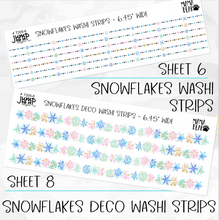 Load image into Gallery viewer, SNOWFLAKES • Sticker Theme Collection • Washi, Swags, Tabs, Deco (T-205)