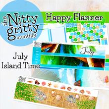 Load image into Gallery viewer, July Island Time - The Nitty Gritty Monthly - Happy Planner Classic