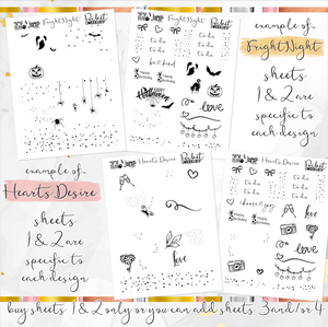 FOIL sheets - POCKET Mini Weekly Kit Planner stickers