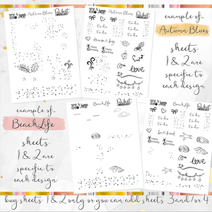 FOIL sheets - POCKET Mini Weekly Kit Planner stickers