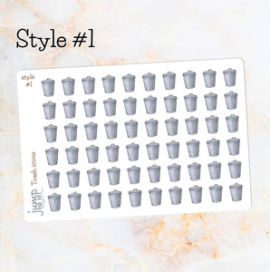 Trash reminder icons planner stickers               (R-123+)