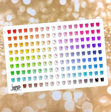 Load image into Gallery viewer, Tooth Dentist Functional rainbow stickers               (S-113-19 )
