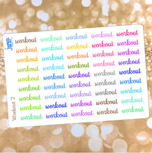Load image into Gallery viewer, Workout reminder exercise stickers        (R-144)
