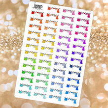 Load image into Gallery viewer, Clothesline Functional rainbow stickers            (S-113-3)