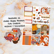 Load image into Gallery viewer, Pumpkin Patch sampler stickers - for Happy Planner, Erin Condren Vertical and Horizontal Planners