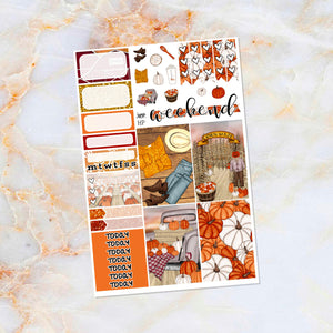 Pumpkin Patch sampler stickers - for Happy Planner, Erin Condren Vertical and Horizontal Planners