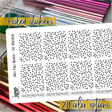 Load image into Gallery viewer, Foil Planner Stickers - DOTS full boxes - Erin Condren Happy Planner Big Mini B6 Hobo