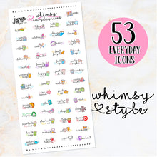 Load image into Gallery viewer, NewRELEASE SALE Everyday Icons stickers  - Happy Planner Erin Condren Recollection TN - celebration