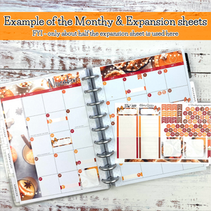 May Peachy Blue - The Nitty Gritty Monthly - Happy Planner Classic