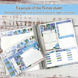 June Rosy Vacation - The Nitty Gritty Monthly - Erin Condren Vertical Horizontal