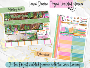 November Autumn Pines -for Laurel Denise Planner stickers - Portrait, Mini, Vertical, Horizontal & Project