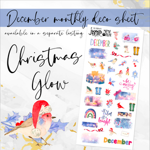 December Christmas Glow Deco sheet - planner stickers          (S-109-41)