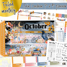 Load image into Gallery viewer, New Release October Mist FOILED monthly - Erin Condren Vertical Horizontal 7"x9"