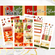 Load image into Gallery viewer, New Release December Poinsettia Glow - POCKET Mini Weekly Kit Planner stickers
