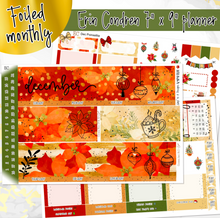 Load image into Gallery viewer, New Release December Poinsettia Glow FOILED '26 monthly - Erin Condren Vertical Horizontal 7"x9"