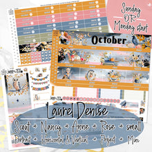 Load image into Gallery viewer, New Release October Mist -for Laurel Denise Planner stickers -Scout/Portrait, Anne/Vertical, Nancy/Horizontal, Rose/Project &amp; Mini