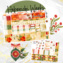 Load image into Gallery viewer, New Release December Poinsettia Glow monthly - Hobonichi Weeks personal planner