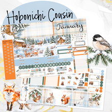 Load image into Gallery viewer, New Release January Snowy Hollow monthly - Hobonichi Cousin A5 personal planner