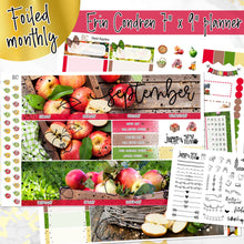Load image into Gallery viewer, New Release September Apples FOILED monthly - Erin Condren Vertical Horizontal 7"x9"