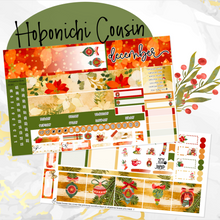Load image into Gallery viewer, New Release December Poinsettia Glow monthly - Hobonichi Cousin A5 personal planner