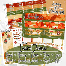 Load image into Gallery viewer, New Release December Poinsettia Glow -for Laurel Denise Planner stickers -Scout/Portrait, Anne/Vertical, Nancy/Horizontal, Rose/Project, Luna &amp; Mini